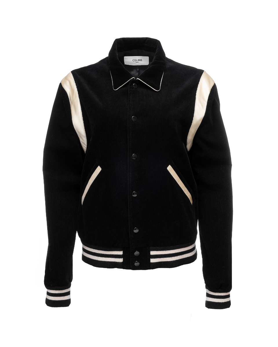 Celine black corduroy teddy jacket thumbnail