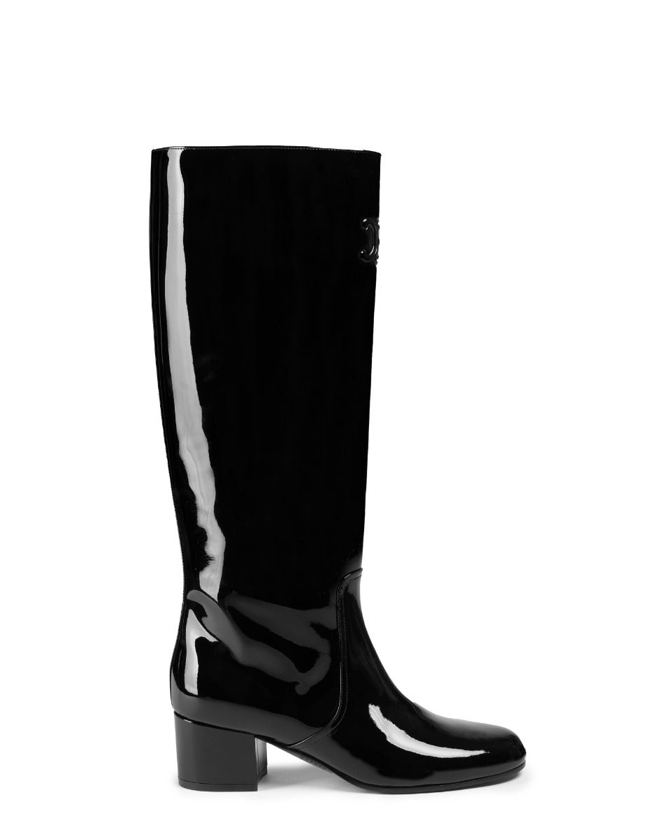 Celine Les Bottes Triomphe logo high boots  thumbnail