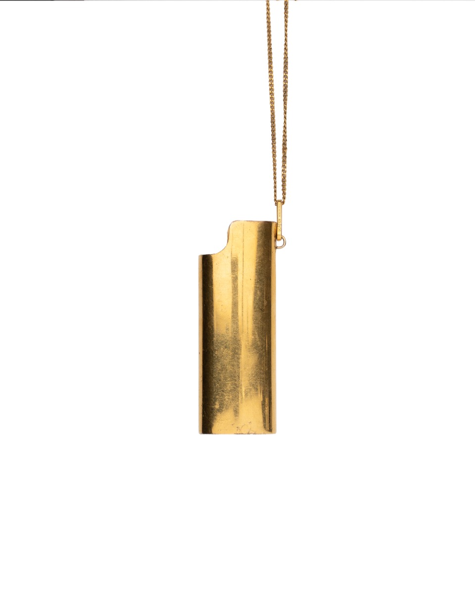 Celine lighter holder gold necklace thumbnail