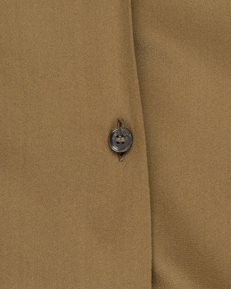 Celine military epaulets silk button-up shirt thumbnail