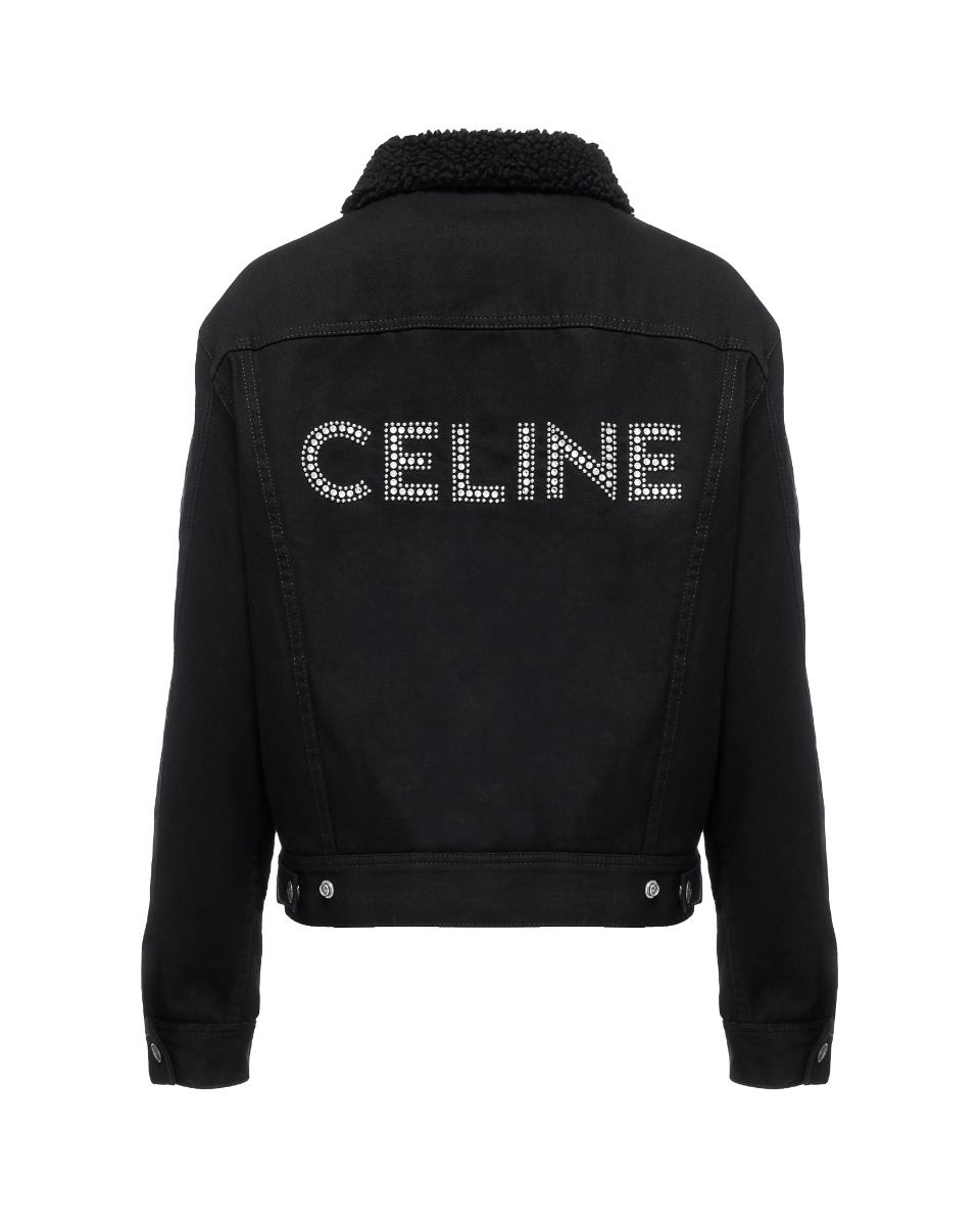 Celine studded logo trucker jacket thumbnail