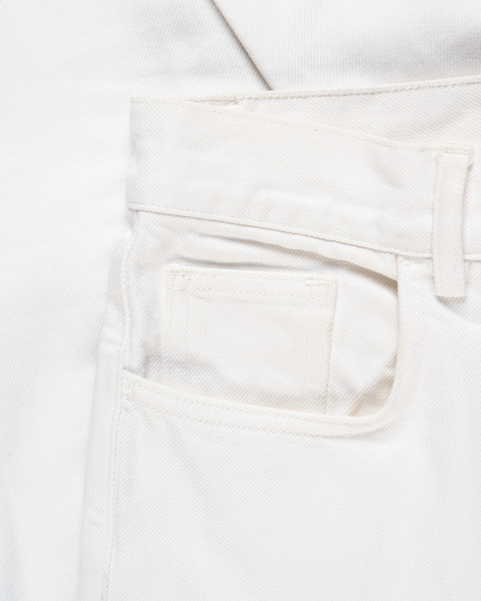 Celine tailored white denim pants thumbnail
