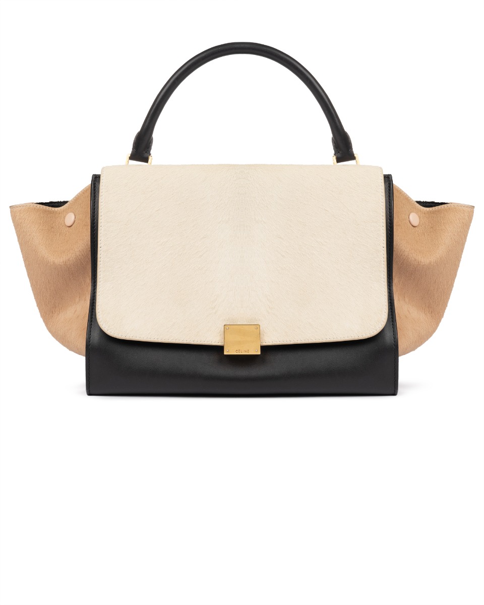 Celine Trapeze Tricolor pony hair bag thumbnail