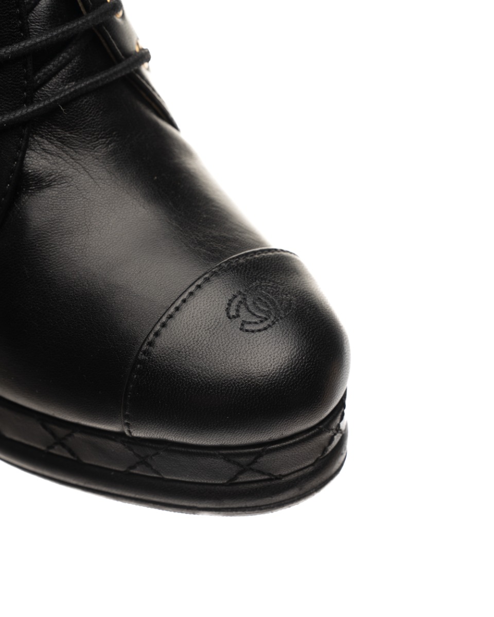 Chanel "CC" toe-cap logo platform pump heels thumbnail