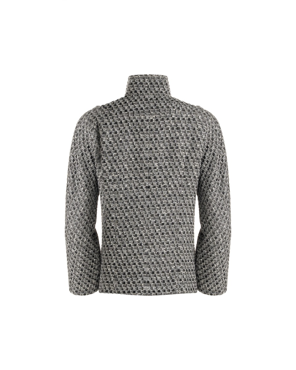 Chanel Tweed metallic grey laine & viscose blazer jacket thumbnail