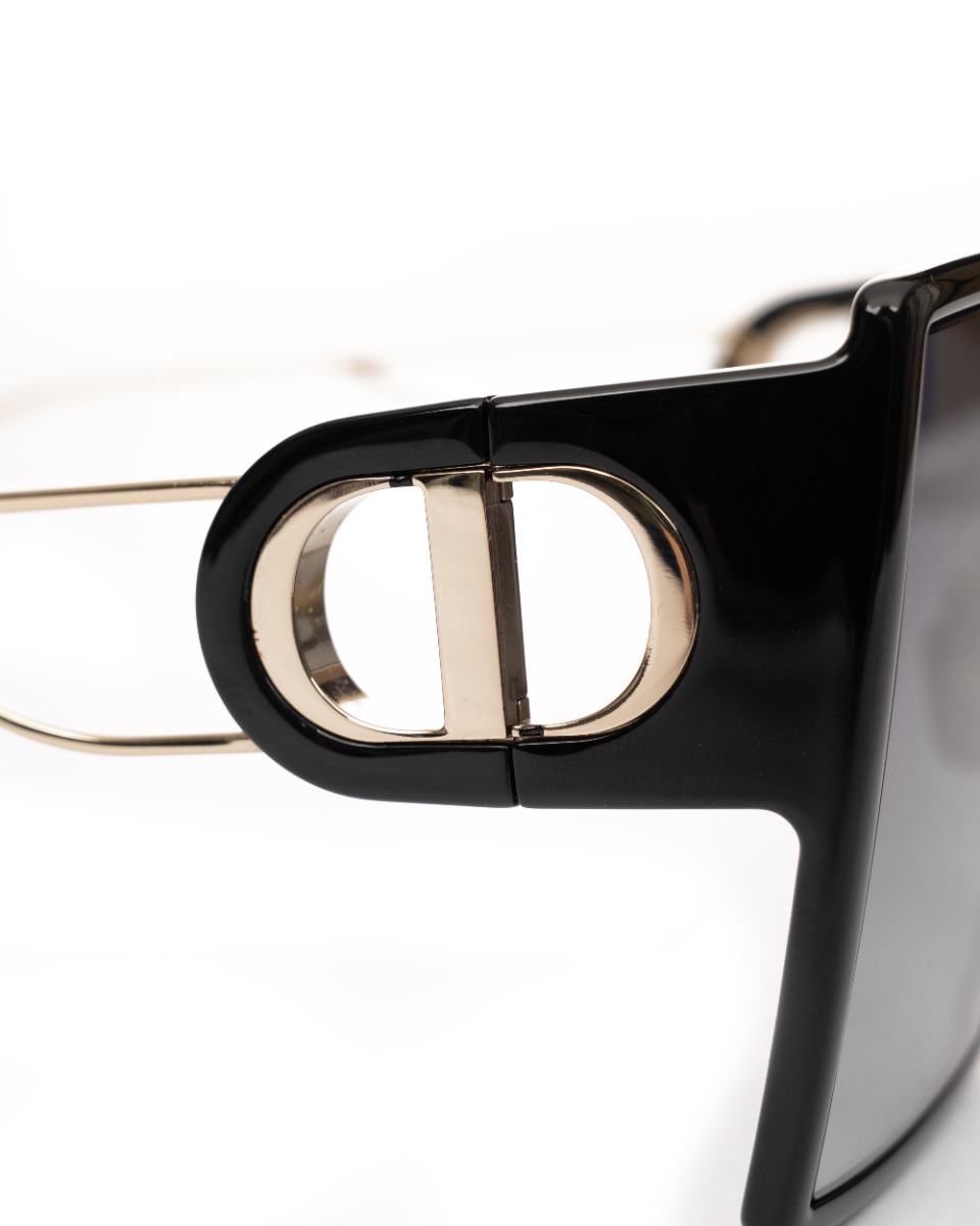 Christian Dior 30 Montaigne black/gold two-tone sunglasses thumbnail