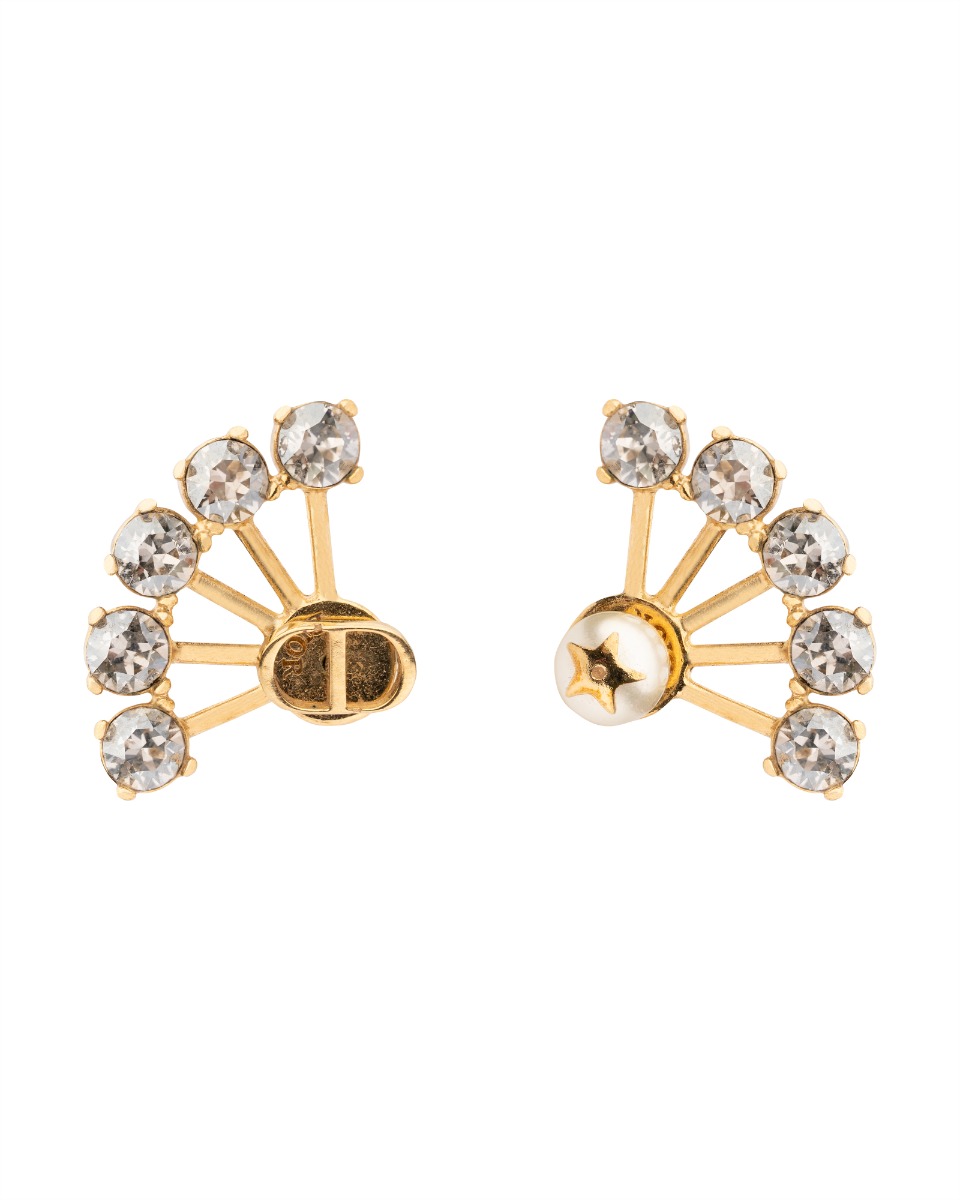 Christian Dior "CD" Crystal Perl Petite earrings thumbnail