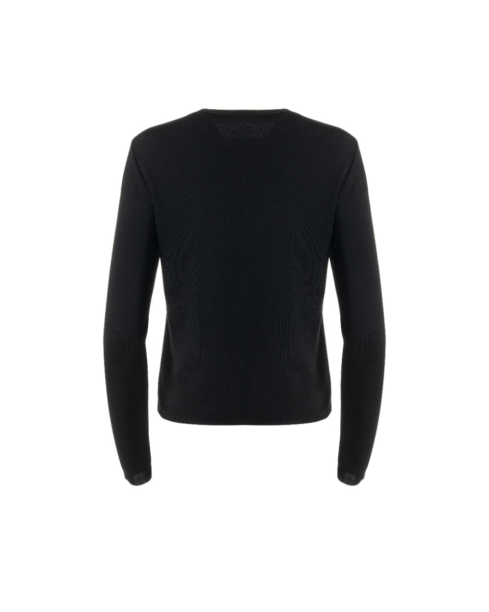 Christian Dior houndstooth-panelled laine crewneck sweater thumbnail