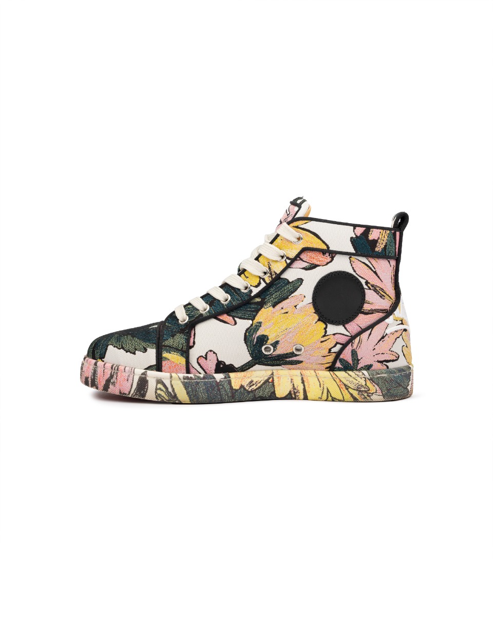 Christian Louboutin Fun Louis Floral canvas sneakers thumbnail