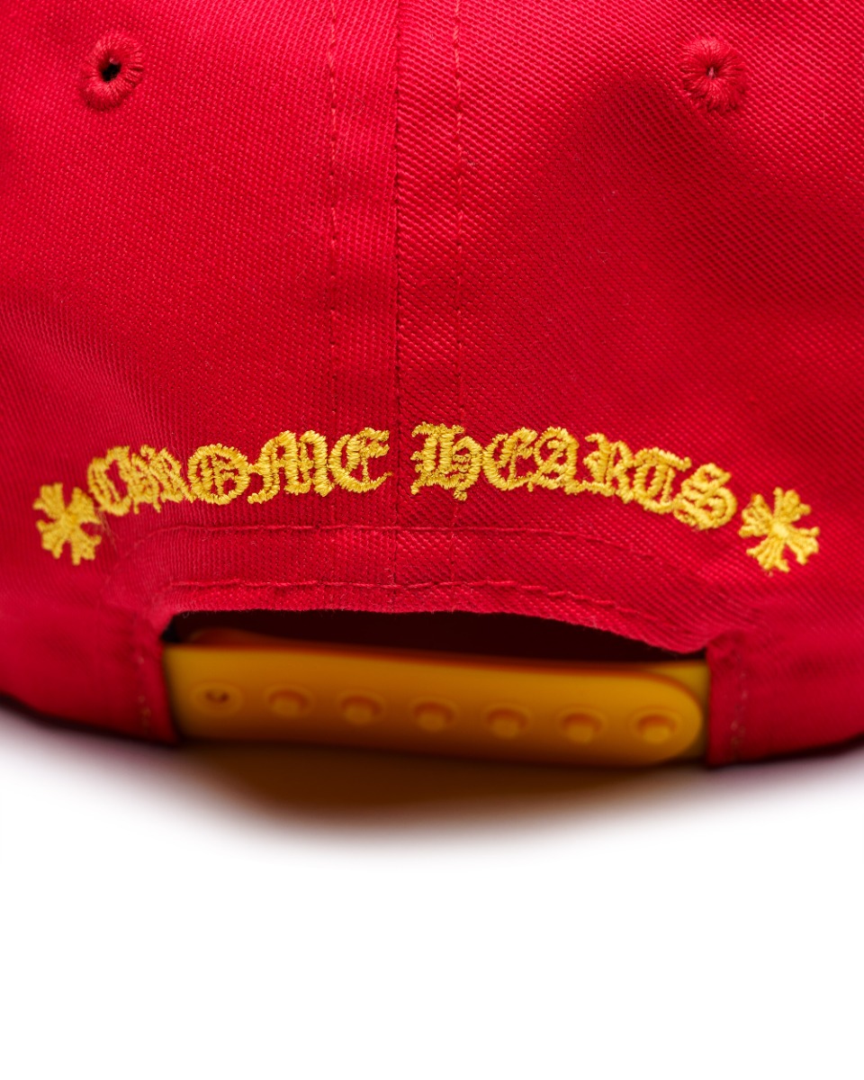 Chrome Hearts CH silver button snapback hat thumbnail