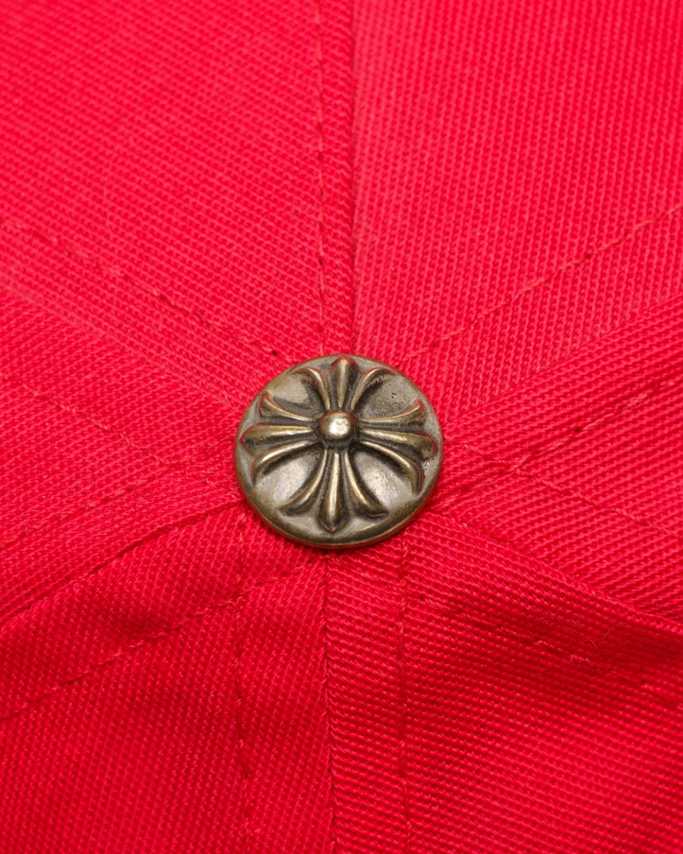 Chrome Hearts CH silver button snapback hat thumbnail