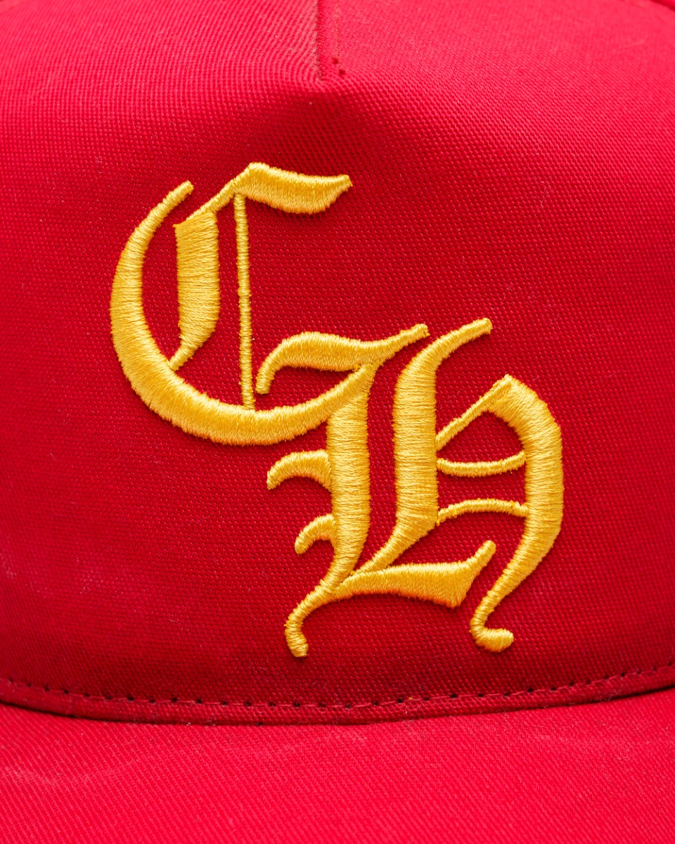 Chrome Hearts CH silver button snapback hat thumbnail