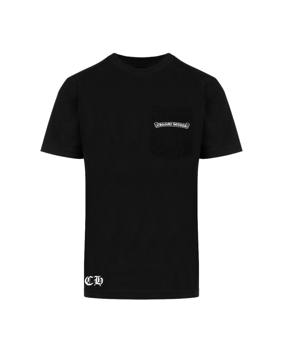 Chrome Hearts Cross Plus Scroll logo pocket t-shirt thumbnail