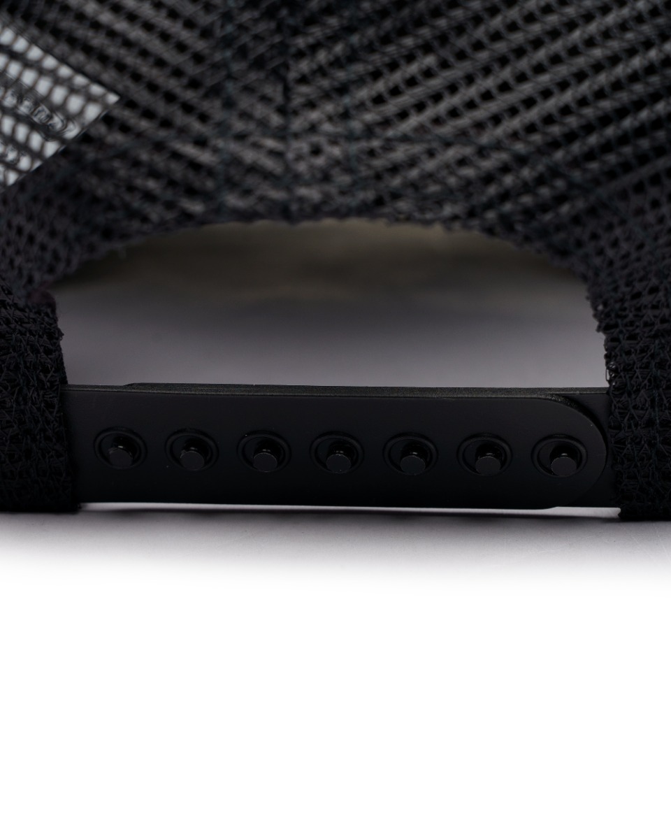 Chrome Hearts FUCK Hollywood black trucker hat thumbnail