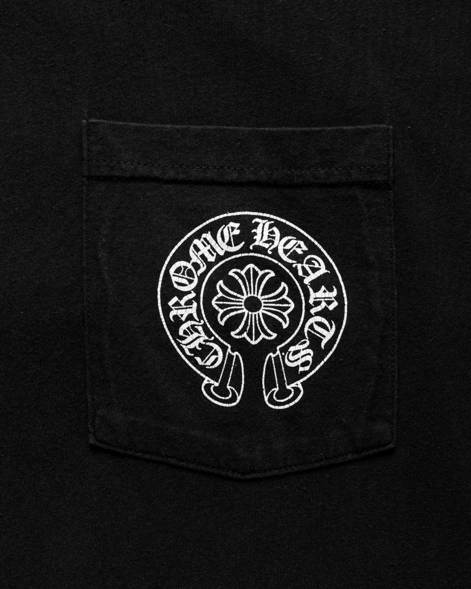 Chrome Hearts London exclusive horseshoe logo pocket t-shirt thumbnail