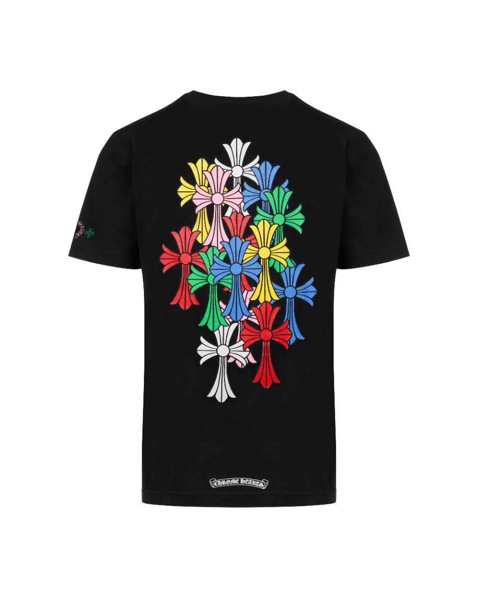 Chrome Hearts Rainbow Cemetary Cross multicolor t-shirt thumbnail