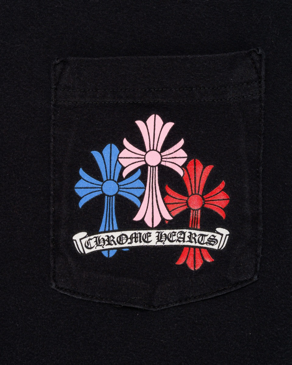 Chrome Hearts Rainbow Cemetary Cross multicolor t-shirt thumbnail