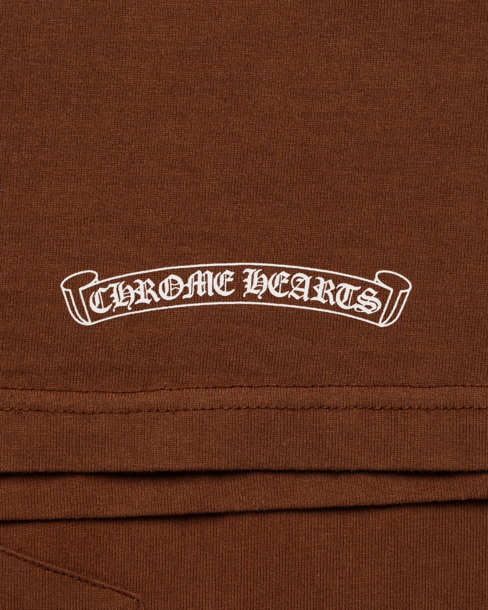Chrome Hearts x Matty Boy "Structure" brown pocket logo t-shirt thumbnail
