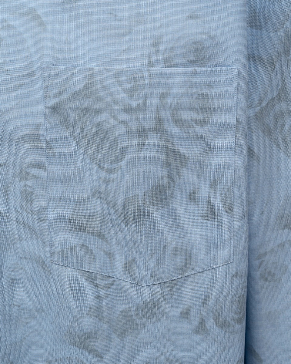 Comme des Garçons Homme Plus smoked roses button-up shirt thumbnail