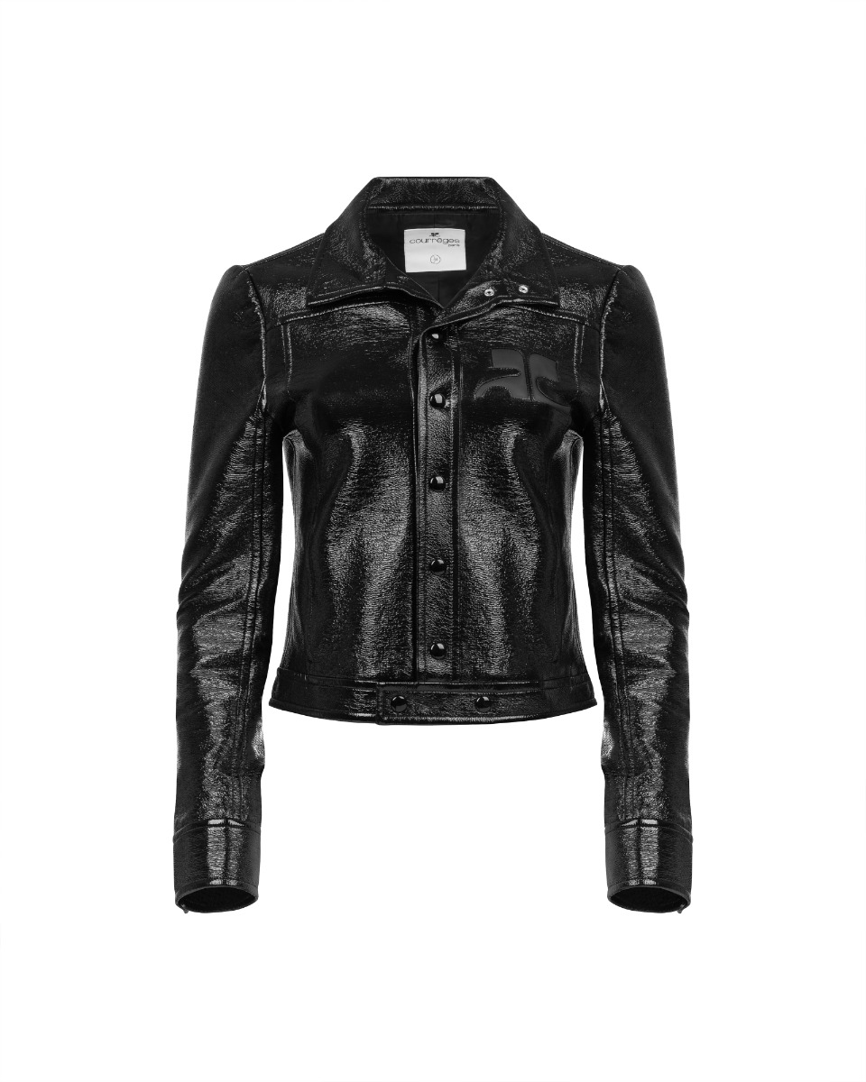Courreges zipped vinyl jacket thumbnail