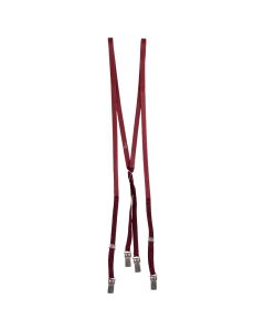 Dior Homme "The world was a mess, but his hair was perfect" red leather suspenders