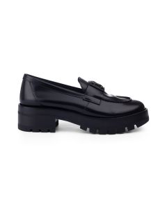 Chanel "CC" platform loafers