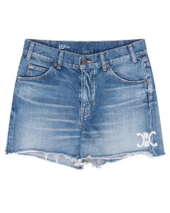 Celine Skate washed denim shorts