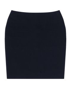 Balenciaga black stripe panelled pencil skirt