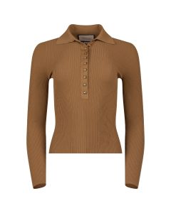 Gucci ribbed polo collar sweater