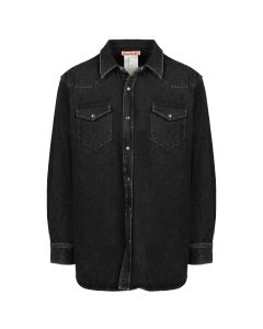 Acne Studios Cowboy black denim button-up shirt