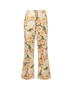 Acne Studios Opah Rose print denim pants