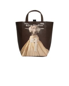 Acne Studios x William Wegman Baker patent leather tote bag