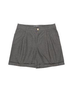 Alexander McQueen MCQ pleated striped shorts