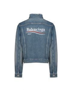 Balenciaga Bernie Sanders "2017" logo denim jacket  
