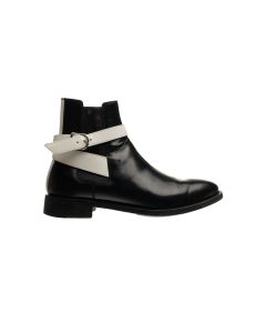 Balenciaga Twins Chelsea glazed calfskin ankle boots
