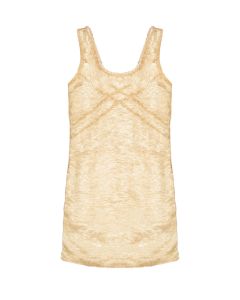 Blumarine sequin-emebellished cream mini dress