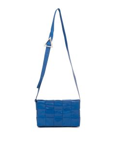 Bottega Veneta Intrecciato Cassette royal blue leather bag