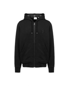 Burberry letter graphic zip hoodie