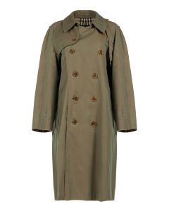Burberrys "Highbury" Yew-green double-breasted coat
