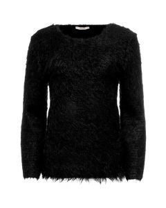 Celine black furry sweater
