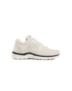 Chanel "CC" logo suede runner sneakers