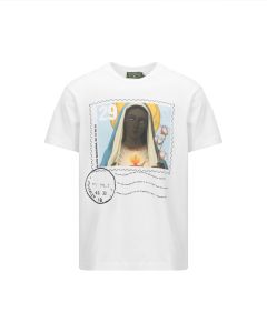 Denim Tears Mary Stamp white t-shirt