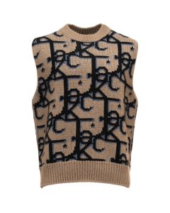 Dior x Cactus Jack (Travis Scott) brown sweater vest