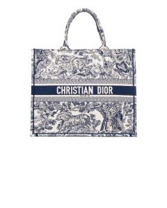 Dior Toile De Jouy canvas large tote bag