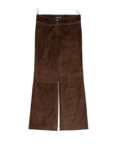 Dolce&Gabbana contrast-stitching pigskin pants