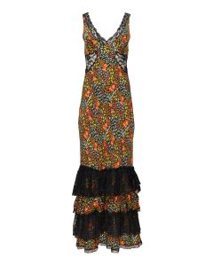 Dolce&Gabbana floral tiered lace dress