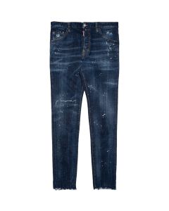 Dsquared2 splattered low waist denim pants - M