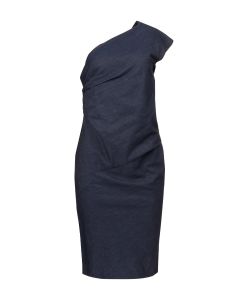 Emilio Pucci one-shoulder midi linen dress