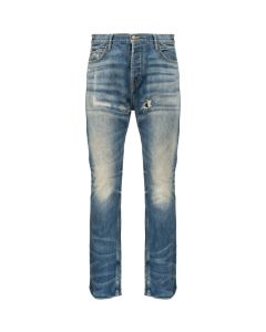 Fear of God Seventh Collection repaired dark blue denim