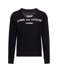 COMME des GARÇONS Homme 1989 black knitted cardigan